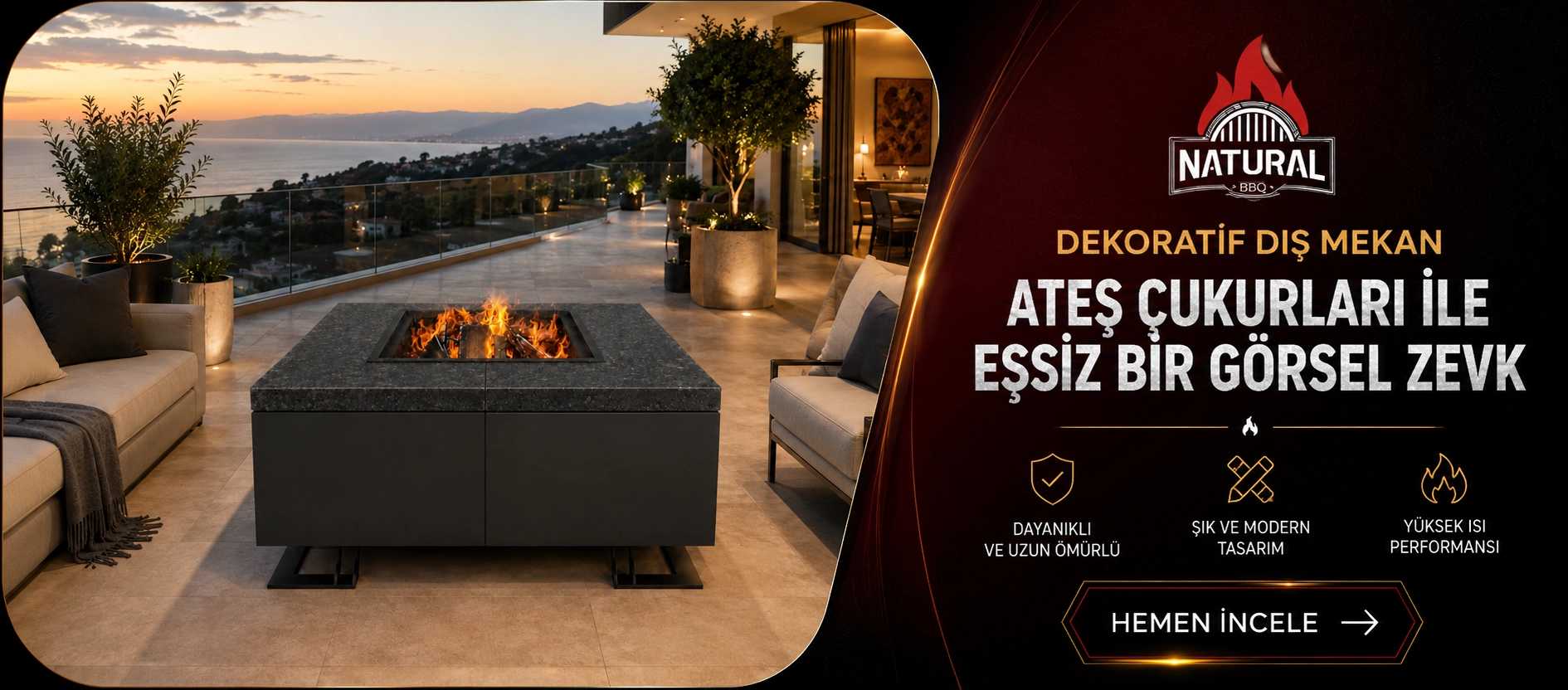 Bolu Kuzine Şömine Mangal